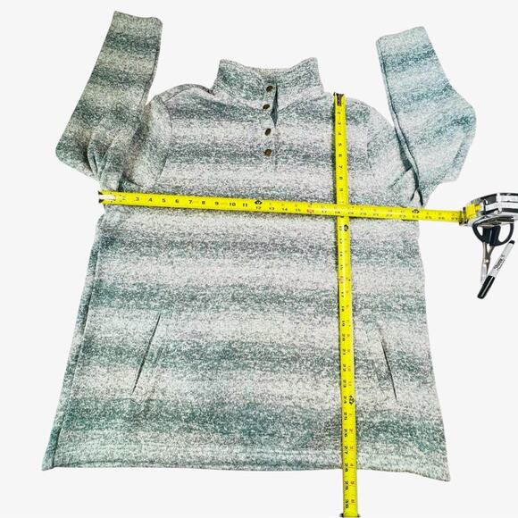 NWT Natural Reflections Bass Pro Cabelas Mens XL Ombré Snap Neck Gorpcore - Picture 3 of 9